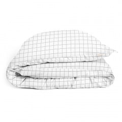 Двоспальна постіль з простирадлом на гумці Cell COSAS Білий 180х220 см Ірпінь