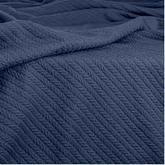 Покрывало 75x95 Nightfall Knitted Braid COSAS синий Ирпень