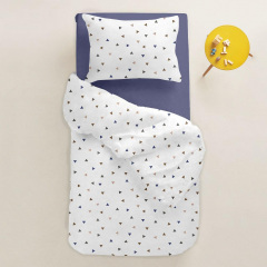 Подростковый комплект без простыни COSAS DELTA Ранфорс 155х215 см Белый Ахтырка