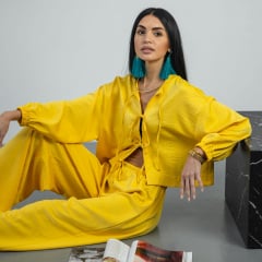 Домашній костюм жіночий COSAS FREYA M Жовтий Київ