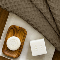 Вафельні рушники COSAS Dusty Greek Waffle Шоколадно-пісочний 2 шт Кам'янське