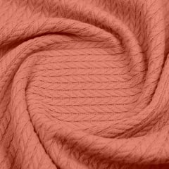 Плед-покривало косичка COSAS 160х230 см Amber Knitted Braid Помаранчевий Гуляйполе