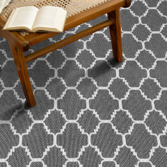 Ковер хлопковый Cosas ETHNIC CS2 60х90 см Графит Вишневое