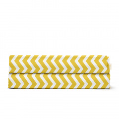 Детская простыня 110х160 см YELLOW ZIGZAG CS3 Cosas Новая Каховка
