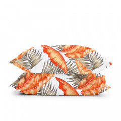 Євро постільна білизна ORANGE PALMS CS2 COSAS помаранчевий 200х220 см Хмільник