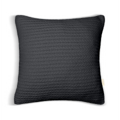 Наволочка COSAS Panther Knitted Braid 45х45 см Черный Новомосковск