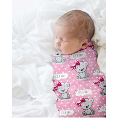 Набір пелюшок COSAS GIRL BEAR CS1 Бязь 80х100 см 2 шт Білий Камінь-Каширський