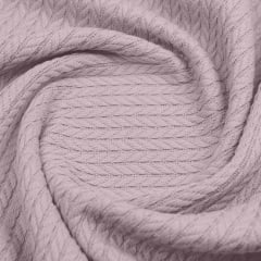 Плед-покрывало косичка COSAS 200х220 см Floral Knitted Braid Лиловый Березно