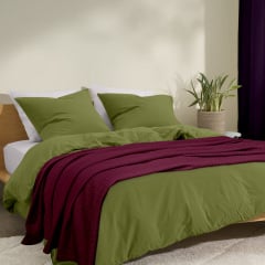 Плед-покривало косичка COSAS 200х220 см Ruby Knitted Braid Бордовий Дубно