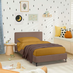 Ліжко односпальне COSAS Kiwi Rum 90х200 см Коричневий Долина