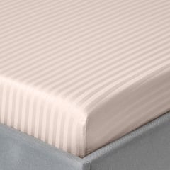 Євро постіль сатин з простирадлом на гумці PASTEL Cosas Сакура 200х220 см Шепетівка