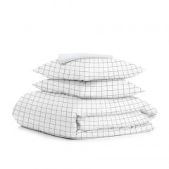 Евро постель с простыней на резинке Cell COSAS Белый 200х220 см Киев