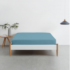 Простынь на резинке COSAS AZURE Ранфорс 140х200х20 см Бирюзовый Умань