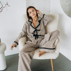 Пижама женская COSAS Betty S Бежево-черный Киев