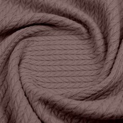 Плед-покрывало косичка COSAS 160х230 см Mousse Knitted Braid Шоколадный Бородянка