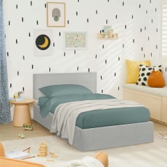 Ліжко односпальне COSAS Papaya Rocky 90х200 см Сірий Полтава