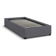 Ліжко односпальне COSAS Mango Smoky 90х200 см Графіт Ірпінь