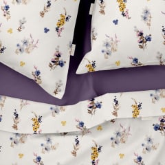 Двоспальна постіль з простирадлом на гумці Cosas Summer Garden CS1 180х220 см Різнокольоровий Бушеве