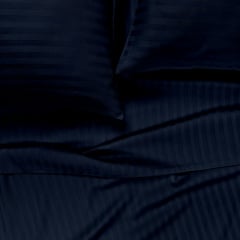 Подростковая постель сатин с простыней на резинке NAVY CS1 Cosas Синий 160х220 см Киев