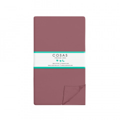 Євро постіль з простирадлом на гумці BLUEBERRY CS5 COSAS Сливовий 200х220 см Братське