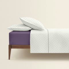 Полуторна постільна білизна Mini Dots CS18 COSAS Білий 160х220 см Бушеве