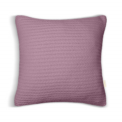 Наволочка COSAS Aurora Knitted Braid 40х40 см Лаванда Єланець