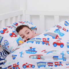 Підлітковий комплект COSAS TRANSPORT Ранфорс 155х215 см Синій Южноукраїнськ