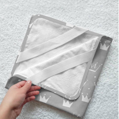 Непромокаюча пелюшка COSAS GREY CROWN Ранфорс 70х120 см Сірий Сміла