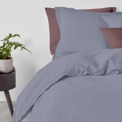 Семейный комплект COSAS STORMY CS1 Ранфорс 2х160х220 см Стальной/коричневый Бровары