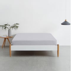 Набір простирадла на резинці COSAS GREY Ранфорс 160х200х20 см 2 шт Сірий Долина