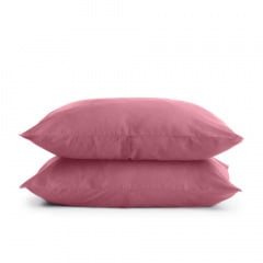 Євро постільна білизна сатин Pudra COSAS пудровий 200х220 см Київ