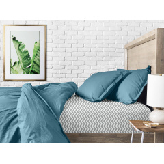 Полуторное постельное белье Azure CS8 COSAS бирюзовый 160х220 см Гуляйполе