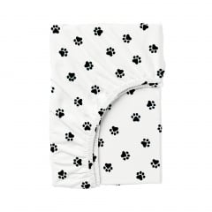 Простирадло на резинці COSAS PAWS Ранфорс 90х200х20 см Білий Братське