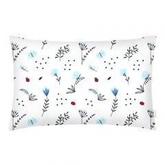 Дитячий комплект без простирадла COSAS BLUE WILDFLOWERS Ранфорс 110х140 см Білий Куйбишеве