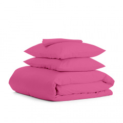 Сімейний комплект COSAS CANDY Ранфорс 2х160х220 см Фуксія Бушеве