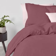 Сімейний комплект постільної білизни Blueberry COSAS Сливовий 2х160х220 см Братське