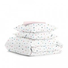 Полуторна постільна білизна COSAS Color BLOTS CS2 160х220 см Різнокольоровий Куп'янськ