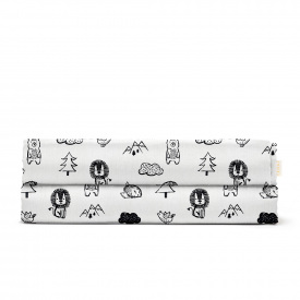 Простыня полуторная 155х240 см ANIMALS Cosas белый