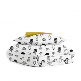 Подростковая постель с простыней на резинке ANIMALS CS2 Cosas Белый 155х215 см