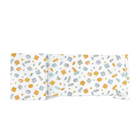 Бортики на ліжечко COSAS CONSTRUCTOR Ранфорс 30х180 см Блакитний