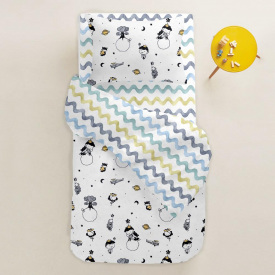 Простынь на резинке Cosas COLOR WAVE Ранфорс 180х200х20 см Разноцветный