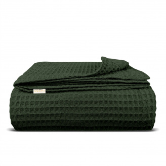 Плед-покрывало вафельное COSAS 160х230 см Forest Greek Waffle Зеленый