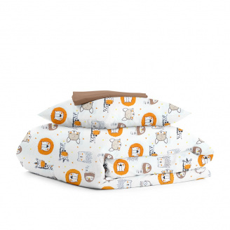 Підліткова постільна білизна COSAS Leo Giraffe Cs1 160х220 см Різнокольоровий