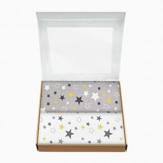 Набір пелюшок COSAS YELLOW STARS Бязь 80х100 см 2 шт Жовтий
