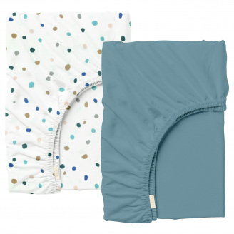 Набор Простыня на резинке 140х200 см 2 шт DREAM Cosas Разноцветный