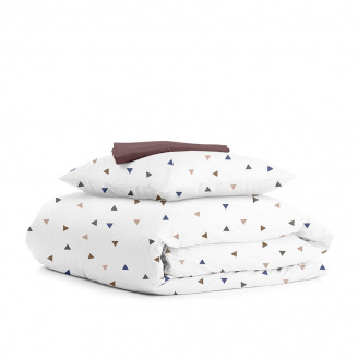Детское постельное белье в кроватку BROWN Delta COSAS Белый 110х140 см