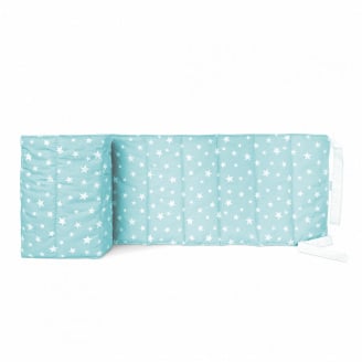 Бортики на ліжечко COSAS MINT STARFALLS Ранфорс 30х180 см Бірюзовий