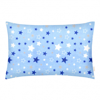 Дитяча наволочка COSAS COLOR STARS Ранфорс 40х60 см Синій