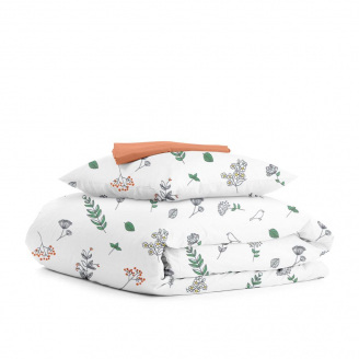 Детское постельное белье в кроватку Wild Flowers CS1 COSAS Белый 110х140 см