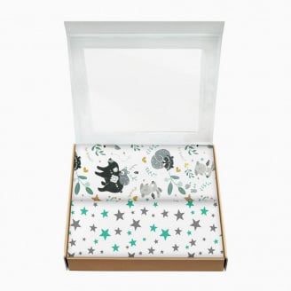 Набір пелюшок COSAS ANIMALS Бязь 80х100 см 2 шт М'ятний